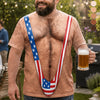 Personalized Funny Patriotic T-shirt - Gifts For Men - Red White And Ready To Party
