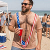 Personalized Funny Patriotic T-shirt - Gifts For Men - Red White And Ready To Party