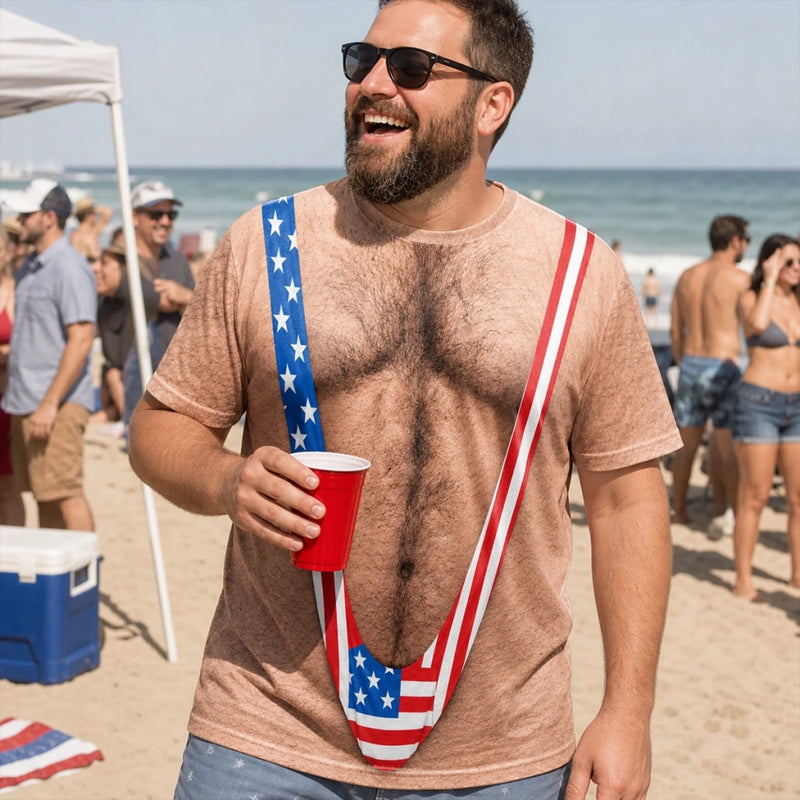 Personalized Funny Patriotic T-shirt - Gifts For Men - Red White And Ready To Party