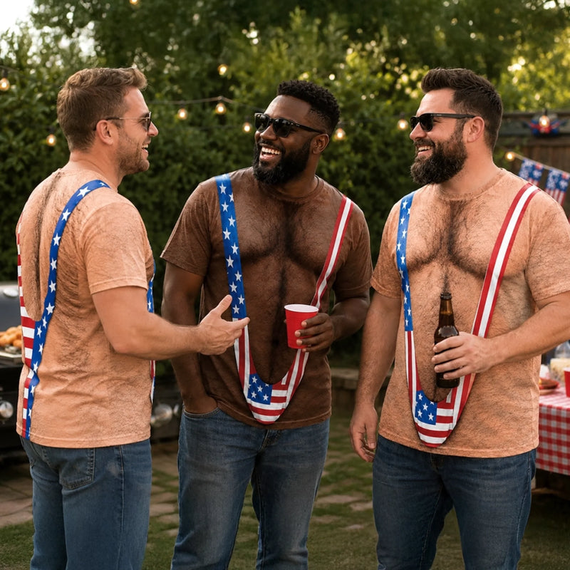 Personalized Funny Patriotic T-shirt - Gifts For Men - Red White And Ready To Party