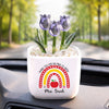 Personalized Glass Everlasting Tulips – Gifts For Teachers – Thank You For Helping Me Grow