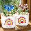 Personalized Glass Everlasting Tulips – Gifts For Teachers – Thank You For Helping Me Grow