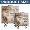 Personalized Square Shaped Stone With Stand - Anniversary Wedding Gifts For Couple - Our Love Feels Steady