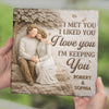 Personalized Square Shaped Stone With Stand - Anniversary Wedding Gifts For Couple - Our Love Feels Steady