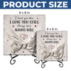 Personalized Square Shaped Stone With Stand - Anniversary Wedding Gifts For Couple - You Are My Safe Place