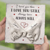 Personalized Square Shaped Stone With Stand - Anniversary Wedding Gifts For Couple - You Are My Safe Place