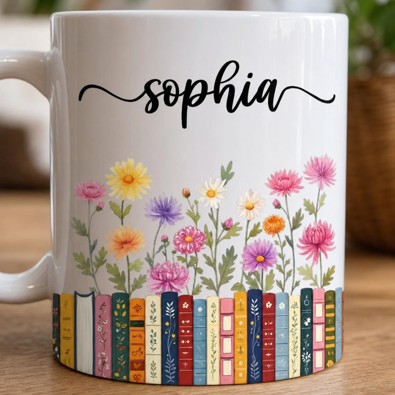 Personalized Mug – Bookish Gifts For Book Lovers, Bookworms, Readers – Where Books Bloom