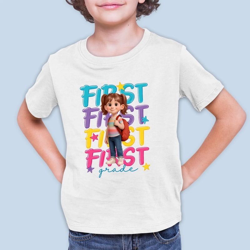 Personalized Kid T-shirt – Back To School Gift For Kid – Growing, Learning, Smiling