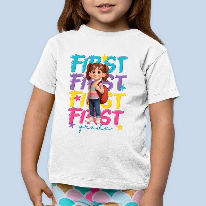 Personalized Kid T-shirt – Back To School Gift For Kid – Growing, Learning, Smiling