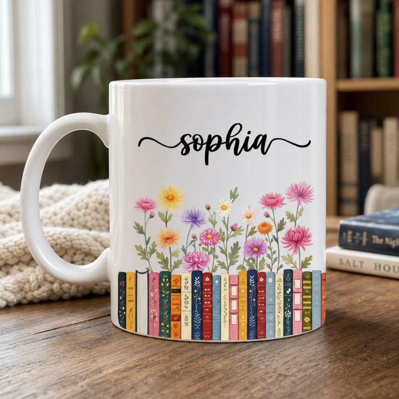 Personalized Mug – Bookish Gifts For Book Lovers, Bookworms, Readers – Where Books Bloom