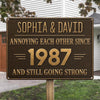 Personalized Home Decor Metal Sign – Wedding Anniversary Gift For Couple – Still Annoying Each Other