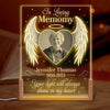 Personalized Photo 3D LED Walnut Night Light - Memorial Sympathy Gift - Your Wings Were Ready