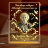 Personalized Photo 3D LED Walnut Night Light - Memorial Sympathy Gift - Forever In Every Season