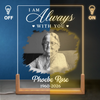 Personalized Photo 3D LED Walnut Night Light - Memorial Sympathy Gift - Forever Part Of Our Family