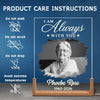 Personalized Photo 3D LED Walnut Night Light - Memorial Sympathy Gift - Forever Part Of Our Family