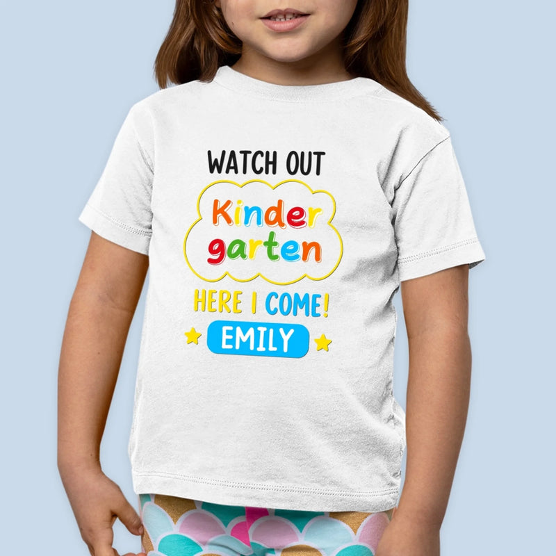 Personalized Kid T-shirt – Back To School Gift For Kid – Ready for First Grade