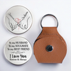 Personalized Pocket Hug - Wedding Anniversary Gift For Couple - Hearts Connected Staying Close