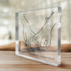 Personalized Square Shaped Acrylic Plaque - Wedding Anniversary Gift For Couple - Together We Find Balance