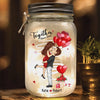 Personalized Mason Jar Light - Wedding Anniversary Gift For Couple - You Are My Today And All Of My Tomorrows