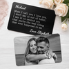 Personalized Photo Metal Wallet Card - Wedding Anniversary Gift For Couple - You Make Everything Softer