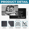 Personalized Photo Metal Wallet Card - Wedding Anniversary Gift For Couple - You Make Everything Softer