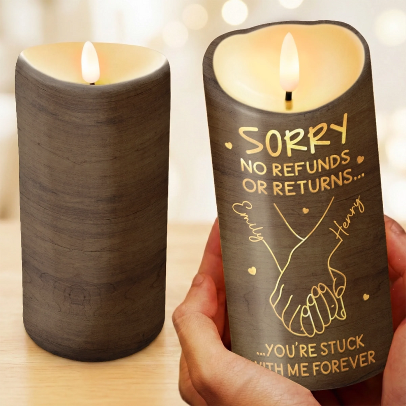 Personalized LED Candle - Wedding Anniversary Gift For Couple - Love Lights Our Way