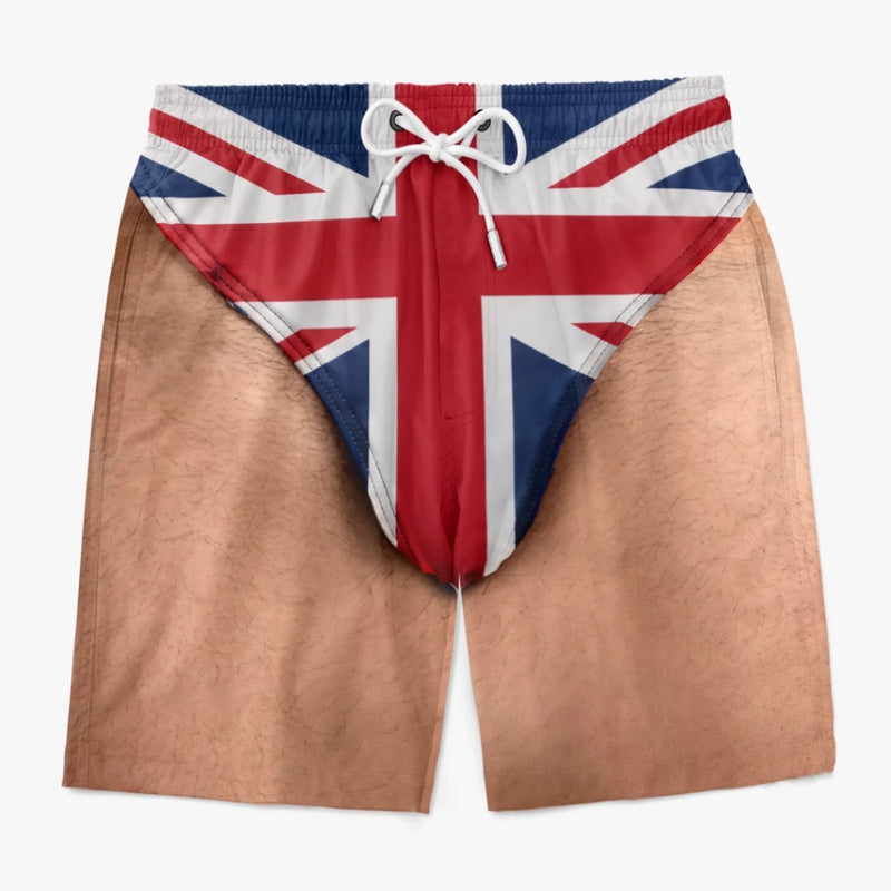Personalized Funny Men Swim Trunks – Summer Gift For Men – Beach Please