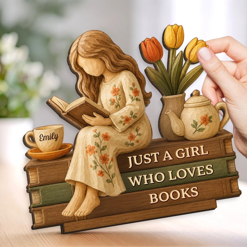 Personalized 2-Layered Wooden Plaque - Gifts For Book Lovers - One More Chapter Awaits