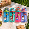 Personalized 16oz Plastic Kids Water Bottle - Back To School Gifts For Kids - Grow With Every Sip