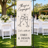 Personalized Welcome Banner – Anniversary Wedding Gifts For Couple, Husband And Wife – Laughter & Happily Ever After