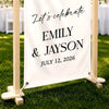 Personalized Welcome Banner – Anniversary Wedding Gifts For Couple, Husband And Wife – Laughter & Happily Ever After