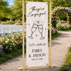 Personalized Welcome Banner – Anniversary Wedding Gifts For Couple, Husband And Wife – Laughter & Happily Ever After
