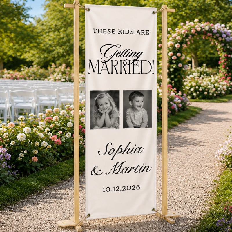 Personalized Photo Welcome Banner – Anniversary Wedding Gifts For Couple, Husband And Wife – The Best Is Yet To Come