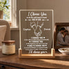 Personalized Photo 3D LED Walnut Night Light - Anniversary Wedding Gifts For Couple - I Choose You