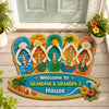 Personalized Shaped Doormat – Summer Gift For Grandma, Grandpa, Family – Beach Days With Grandkids