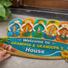 Personalized Shaped Doormat – Summer Gift For Grandma, Grandpa, Family – Beach Days With Grandkids