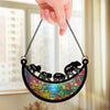 Personalized Window Hanging Suncatcher Ornament – Birthday Gifts For Mom, Grandma – Our Little World Is Full Of Love