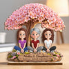 Personalized 2-Layered Wooden Plaque – Birthday Gifts For Mom, Daughter – A Bond That Blooms Forever