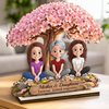 Personalized 2-Layered Wooden Plaque – Birthday Gifts For Mom, Daughter – A Bond That Blooms Forever