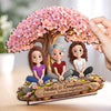 Personalized 2-Layered Wooden Plaque – Birthday Gifts For Mom, Daughter – A Bond That Blooms Forever