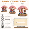Personalized 2-Layered Wooden Plaque – Birthday Gifts For Mom, Daughter – A Bond That Blooms Forever