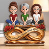Personalized 2-Layered Wooden Plaque – Birthday Gifts For Mom, Daughter – Our Bond Has No End