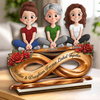 Personalized 2-Layered Wooden Plaque – Birthday Gifts For Mom, Daughter – Our Bond Has No End