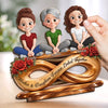 Personalized 2-Layered Wooden Plaque – Birthday Gifts For Mom, Daughter – Our Bond Has No End
