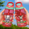 Personalized 16oz Plastic Kids Water Bottle - Back To School Gifts For Kids - School, Here I Come!