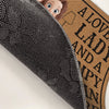 Personalized Home Decor Decorative Mat - Wedding Anniversary Gift For Couple - A Lovely Lady And A Grumpy Old Man Live Here