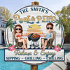 Personalized Wood Sign - Anniversary, Summer Gift For Couple - Cheers To Summer Days