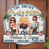 Personalized Wood Sign - Anniversary, Summer Gift For Couple - Cheers To Summer Days