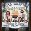 Personalized Wood Sign - Anniversary, Summer Gift For Couple - Cheers To Summer Days
