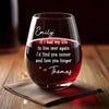 Personalized Wine Glass – Anniversary Wedding Gifts For Couple – Another Year Same Love